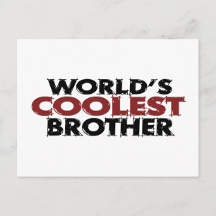 Wereld koelste broer briefkaart