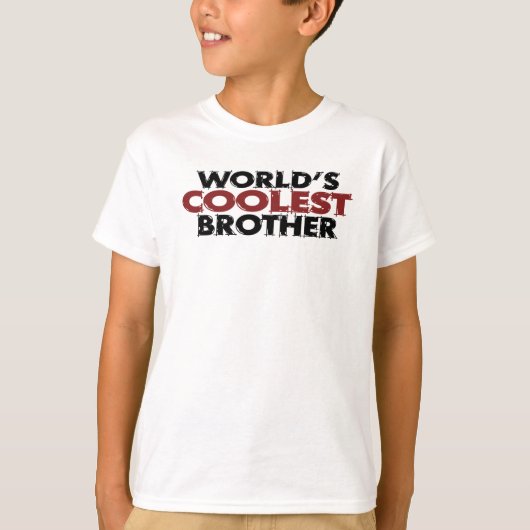 Wereld koelste broer t-shirt (Voorkant)