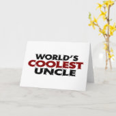 Wereld koelste oom kaart (Gele Bloem)