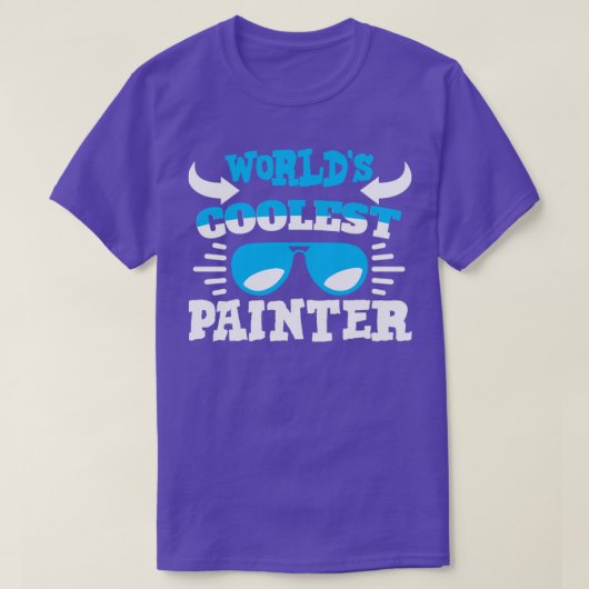 Wereld koelste schilder t-shirt (Design voorkant)