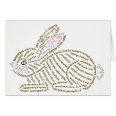 Wereld Konijn Verjaardag Kaart (Voorkant Horizontaal)