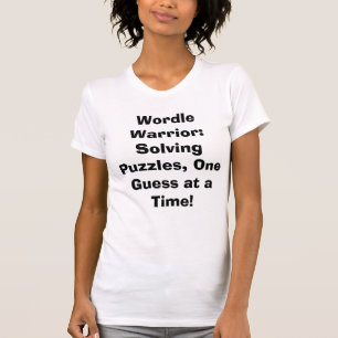 Wereld krijger puzzel fantastisch Word puzzel T-shirt