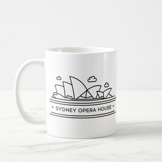 Wereld landmerk: Sydney Opera House Koffiemok (Links)