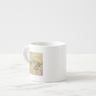 Wereld landoppervlak espresso kop