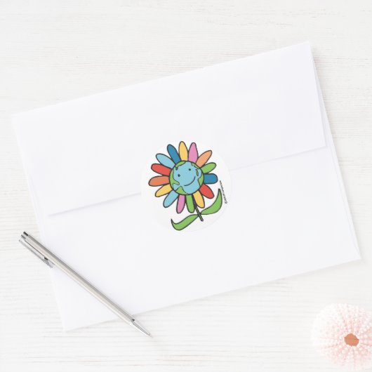 Wereld Liefde Blossom Stickers (Envelop)