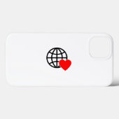 Wereld Liefde Bol Icon | Hart Aarde Zomer Design Case-Mate iPhone Case (Achterkant (horizontaal))