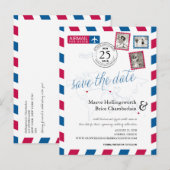 Wereld Locaties NY GRIEKENLAND AU Airmail Bewaar d Aankondigingskaart (Voorkant / Achterkant)