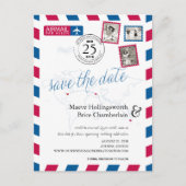 Wereld Locaties NY GRIEKENLAND AU Airmail Bewaar d Aankondigingskaart (Voorkant)