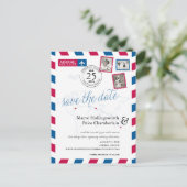 Wereld Locaties NY GRIEKENLAND AU Airmail Bewaar d Aankondigingskaart (Staand voorkant)