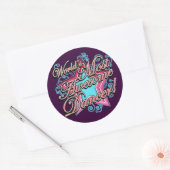 Wereld meest Geweldige danser Ronde Sticker (Envelop)