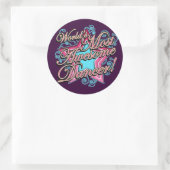 Wereld meest Geweldige danser Ronde Sticker (Tas)