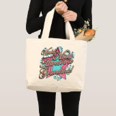 Wereld meest Geweldige grootmoeder Grote Tote Bag (Voorkant (product))