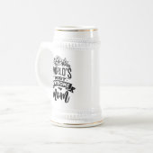 Wereld meest geweldige moeder Duitse witte bier Mo Bierpul (Voorkant links)