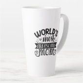 Wereld meest Geweldige moeder Latte Mok (Rechterhoek)