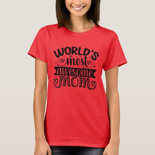Wereld meest Geweldige moeder T-shirt (Voorkant)