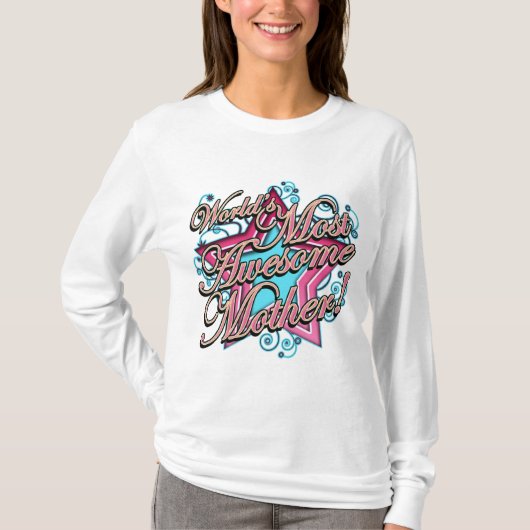 Wereld meest Geweldige moeder T-shirt (Voorkant)
