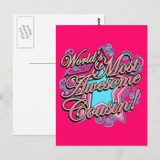 Wereld meest Geweldige neef Briefkaart (Voorkant / Achterkant)