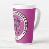 Wereld menopauze maand latte mok (Rechterhoek)