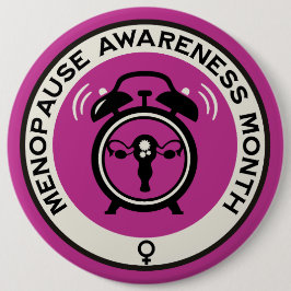 Wereld menopauze maand ronde button 6,0 cm