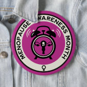 Wereld menopauze maand ronde button 6,0 cm (In situ)