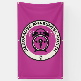 Wereld menopauze maand spandoek
