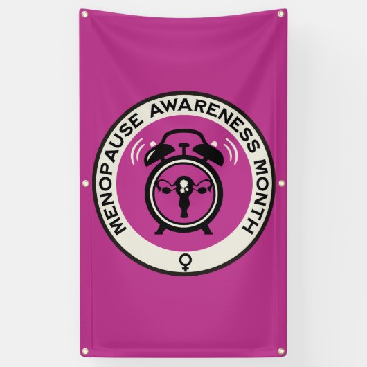 Wereld menopauze maand spandoek (Verticaal)