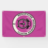 Wereld menopauze maand spandoek (Horizontaal)