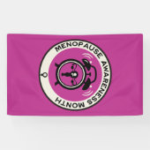 Wereld menopauze maand spandoek (Horizontaal)