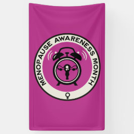 Wereld menopauze maand spandoek