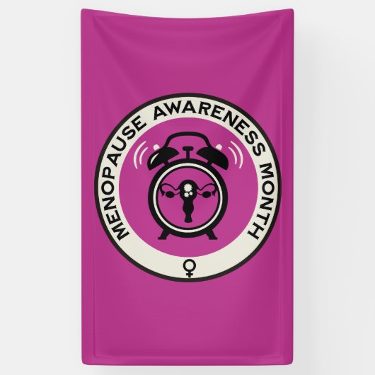 Wereld menopauze maand spandoek (Verticaal)