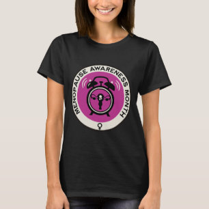 Wereld menopauze maand t-shirt