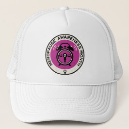 Wereld menopauze maand trucker pet