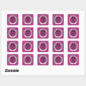 Wereld menopauze maand vierkante sticker (Vel)