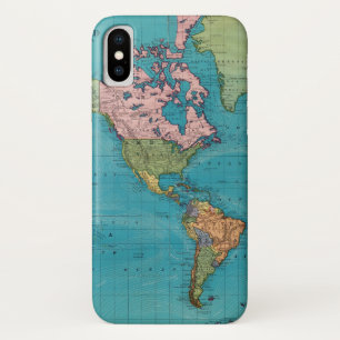Wereld, Mercator-projectie Case-Mate iPhone Case