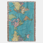 Wereld, Mercator-projectie Deken (Voorkant Verticaal)