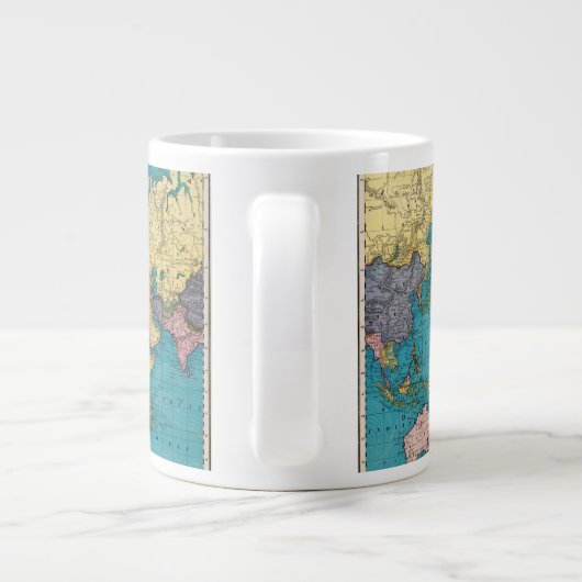 Wereld, Mercator-projectie Grote Koffiekop (Achterkant)