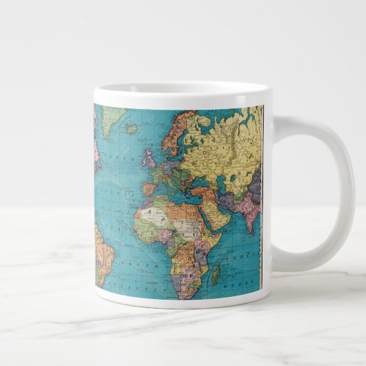 Wereld, Mercator-projectie Grote Koffiekop (Rechts)