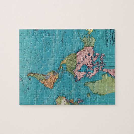 Wereld, Mercator-projectie Legpuzzel (Horizontaal)
