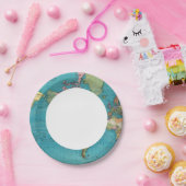 Wereld, Mercator-projectie Papieren Bordje (Feest)