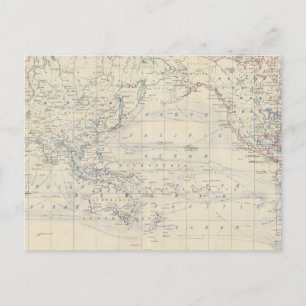 Wereld Mercators-project Briefkaart