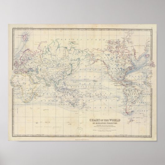 Wereld Mercators-project Poster (Voorkant)