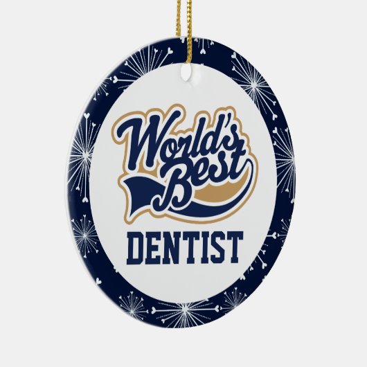 Wereld met beste dieptestheft keramisch ornament (Rechts)