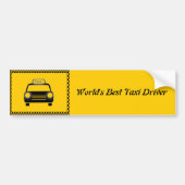 Wereld met de beste Taxi Driver Bumpersticker (Voorkant)