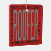 Wereld met de grootste draaggolf keramisch ornament (Rechts)