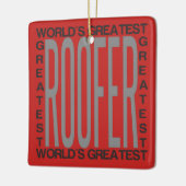 Wereld met de grootste draaggolf keramisch ornament (Links)