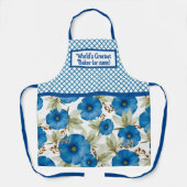 Wereld met de grootste knuppel - Blauwe ochtendglo Schort (Voorkant)