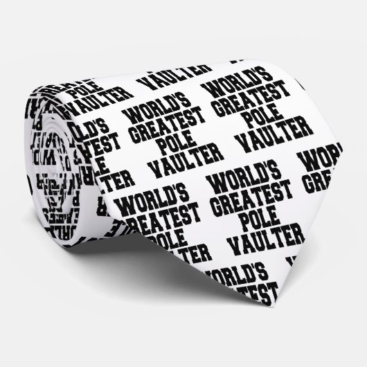 Wereld met de grootste pool Vaulter Stropdas (Opgerold)