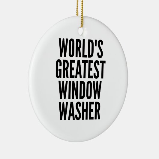 Wereld met grootste ruitenwisser keramisch ornament (Rechts)