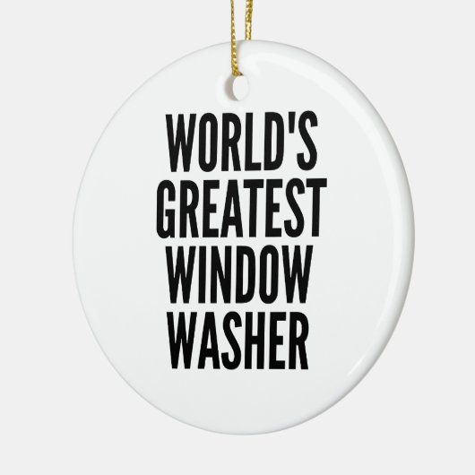 Wereld met grootste ruitenwisser keramisch ornament (Links)