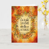 Wereld met Octobers Kaart (Gele Bloem)